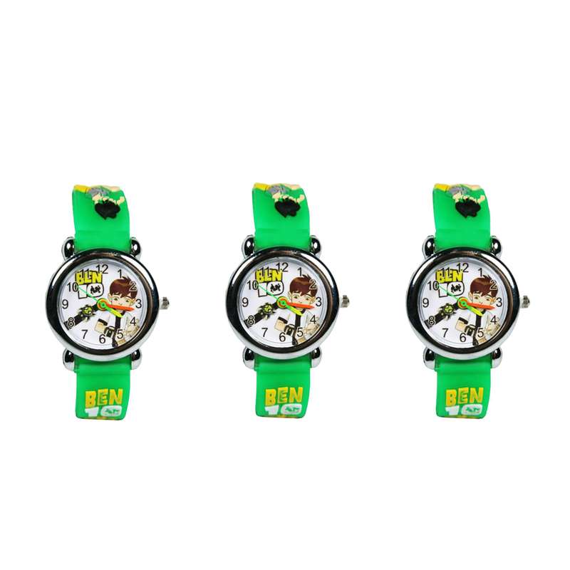 ساعت مچی عقربه ای پسرانه مدل ma45 بسته 3 عددی