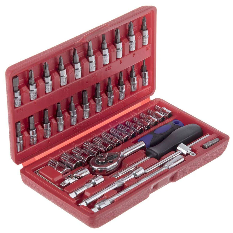  مجموعه 46 عددی آچار بکس اسرانوی مدل A1-X04605 