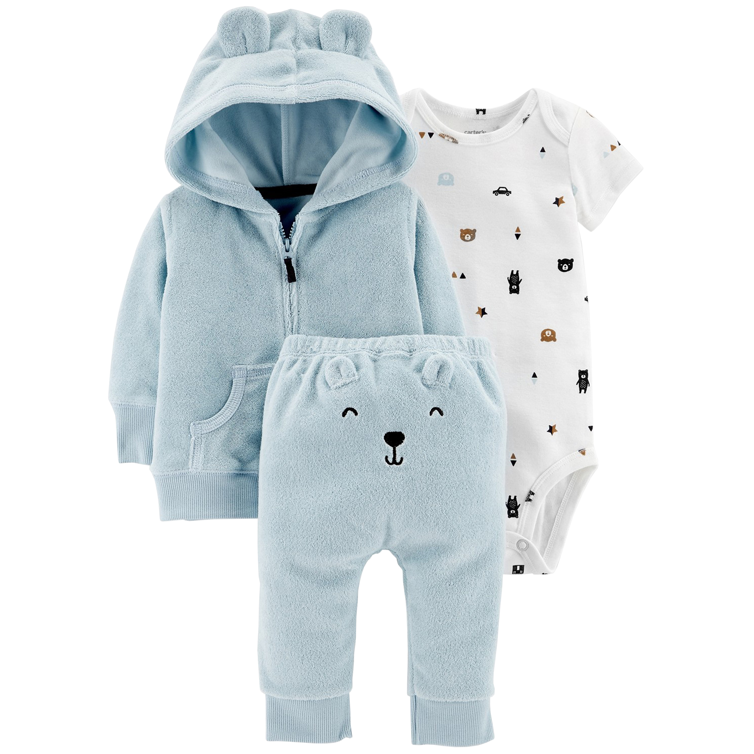 ست 3 تکه لباس نوزادی پسرانه کارترز کد 1221