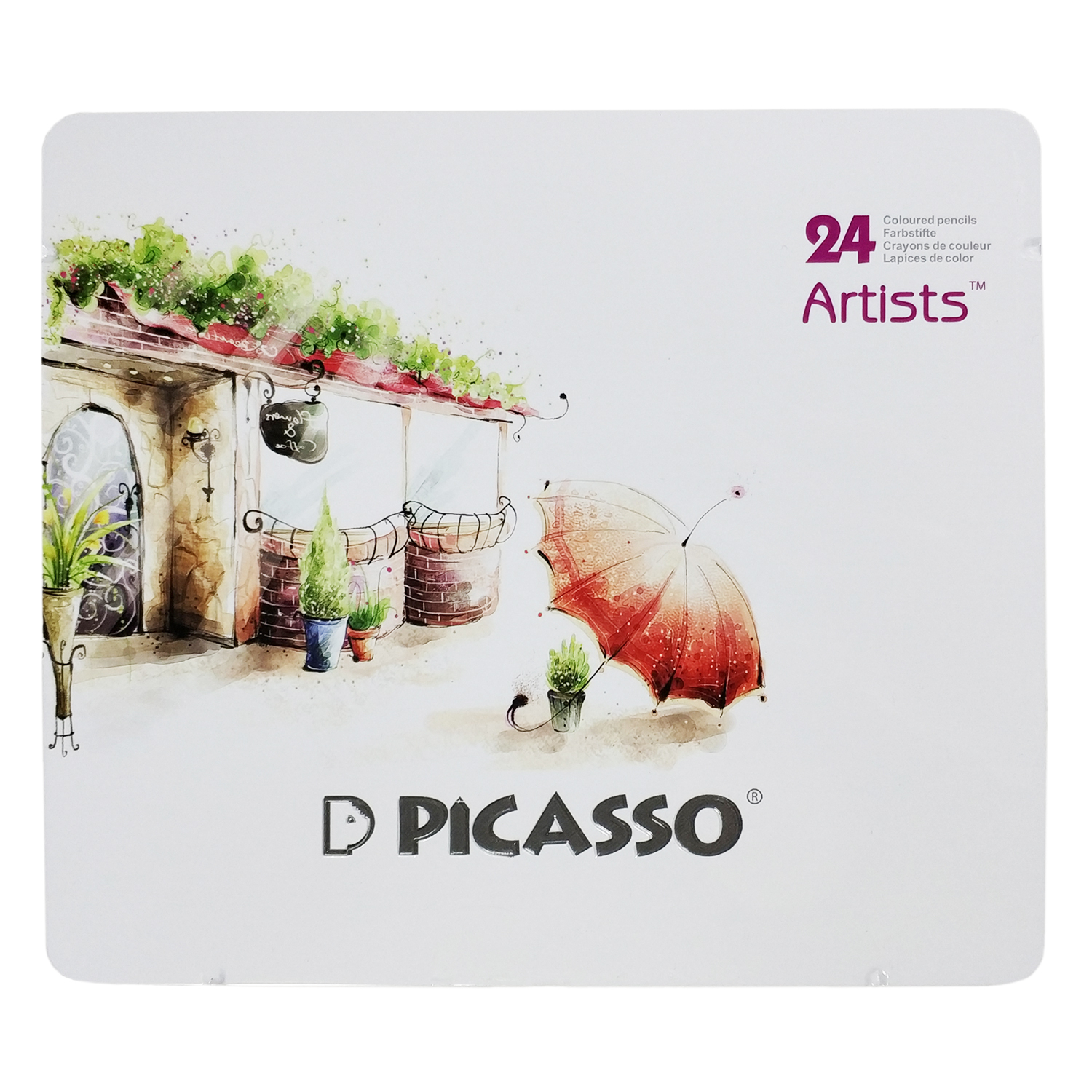 مداد رنگی 24 رنگ پیکاسو مدل Artists-Umbrella