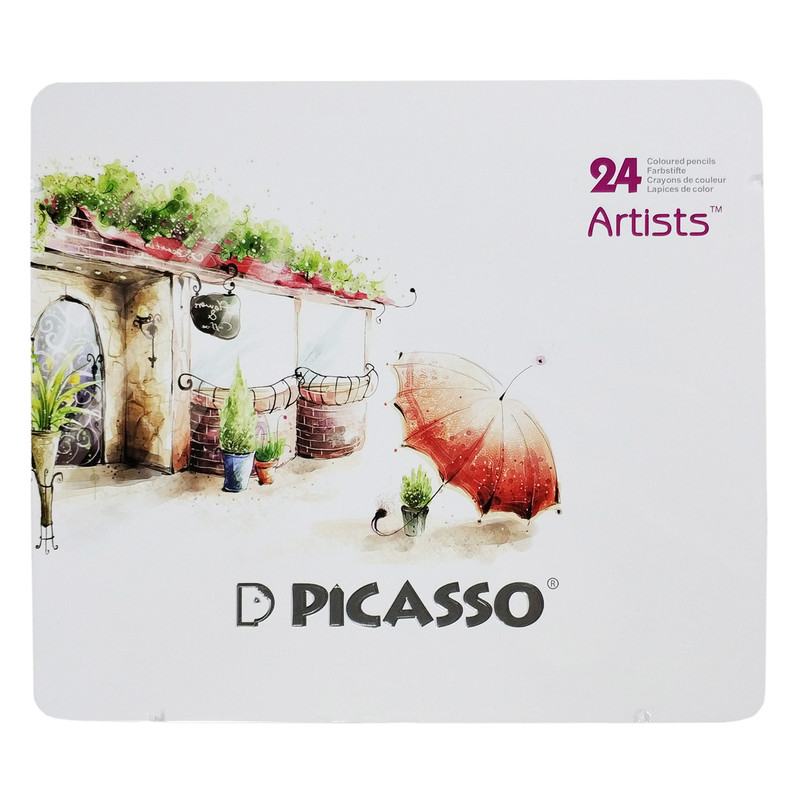 مداد رنگی 24 رنگ پیکاسو مدل Artists-Umbrella