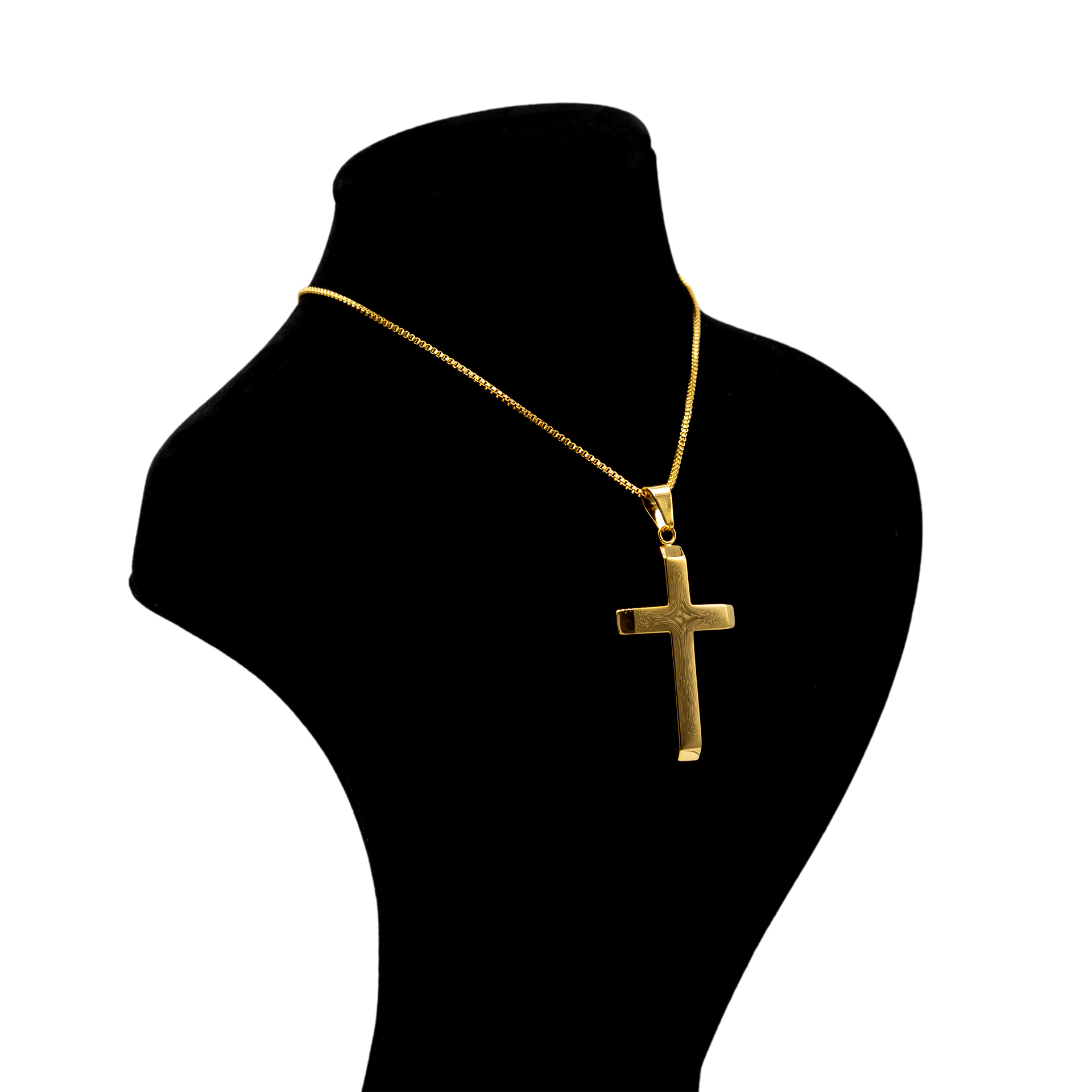 گردنبند بهارگالری طرح صلیب مدل Shiny Cross