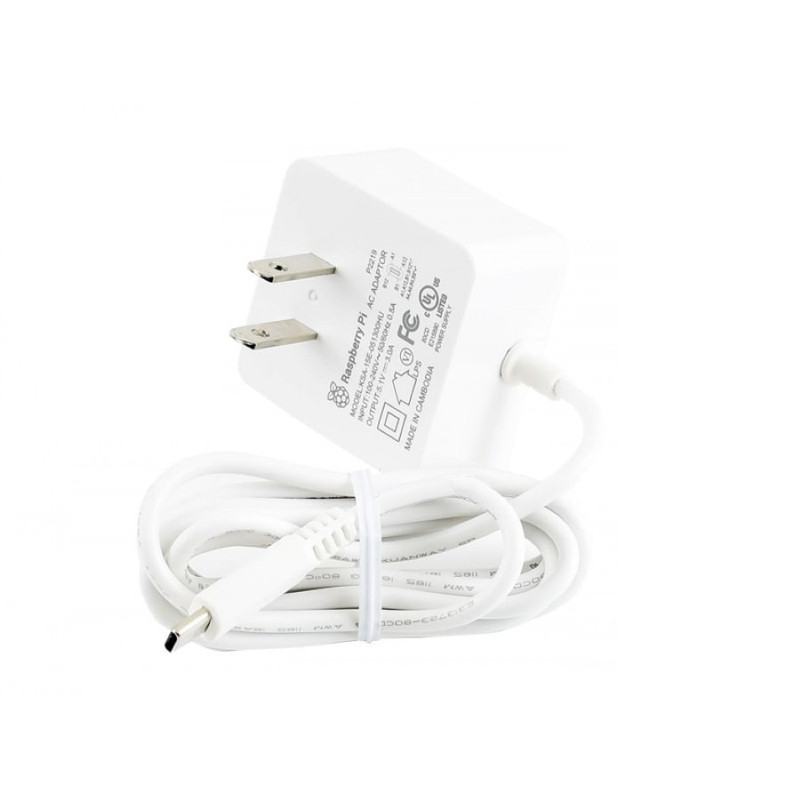 آداپتور 5 ولت 3 آمپر رزبری پای مدل C آداپتور 5 ولت 3 آمپر رزبری پای مدل C