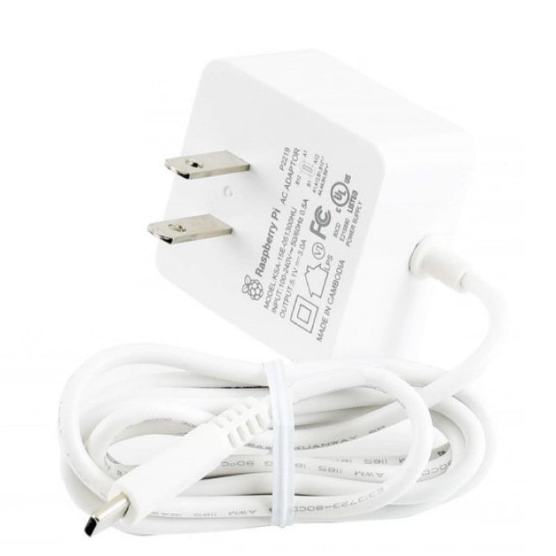 آداپتور 5 ولت 3 آمپر رزبری پای مدل C آداپتور 5 ولت 3 آمپر رزبری پای مدل C