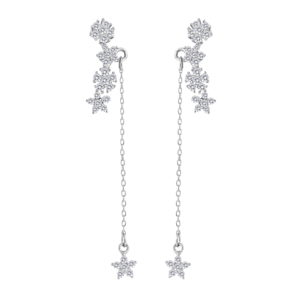 گوشواره نقره زنانه اقلیمه کد EN429