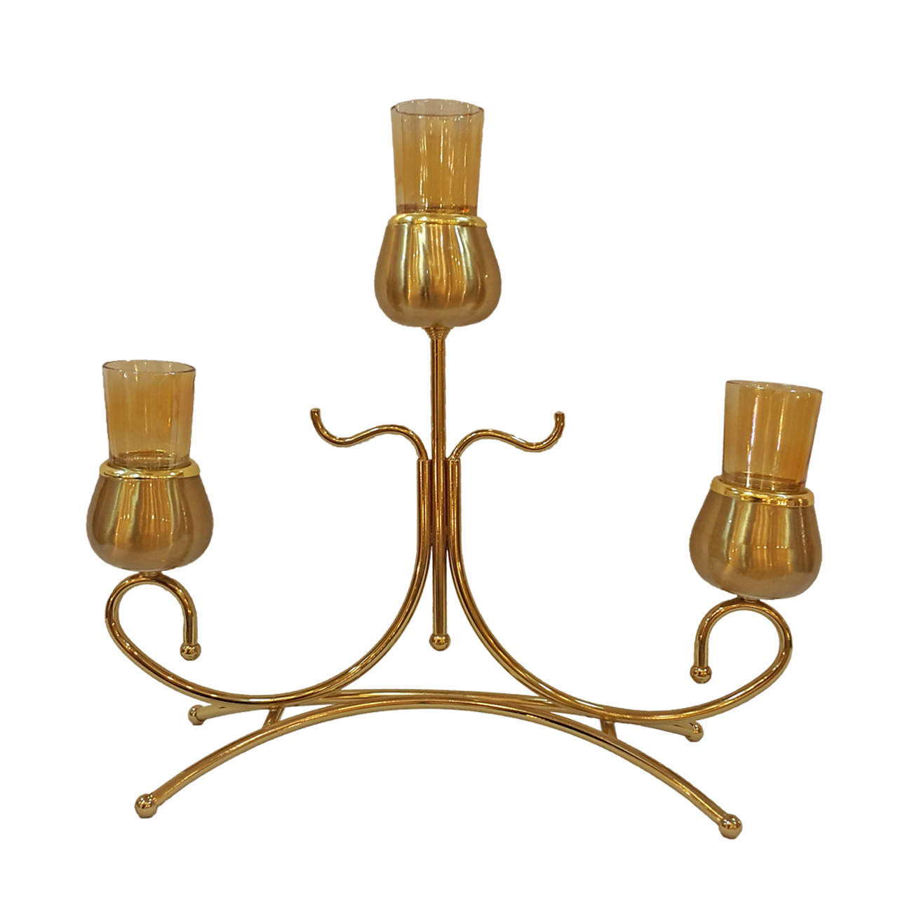 شمعدان طرح نیلوفر کد 5519/4