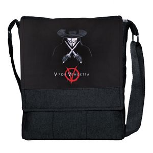نقد و بررسی کیف دوشی چی چاپ طرح V For Vendetta کد 65684 توسط خریداران