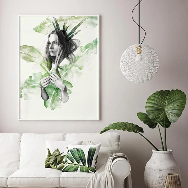 تابلو سالی وود طرح دختر حوا کد T300002