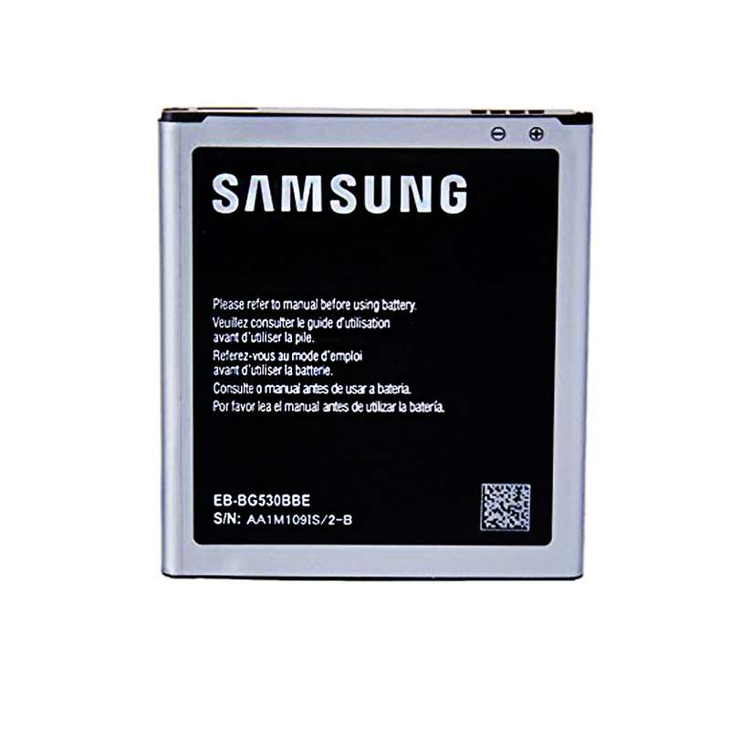 باتری موبایل مدل EB-BG530BBC ظرفیت 2600میلی آمپر ساعت مناسب برای گوشی موبایل سامسونگ Galaxy Grand Prime باتری موبایل مدل EB-BG530BBC ظرفیت 2600میلی آمپر ساعت مناسب برای گوشی موبایل سامسونگ Galaxy Grand Prime