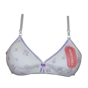 سوتین دخترانه مدل شکوفه رنگ سفید