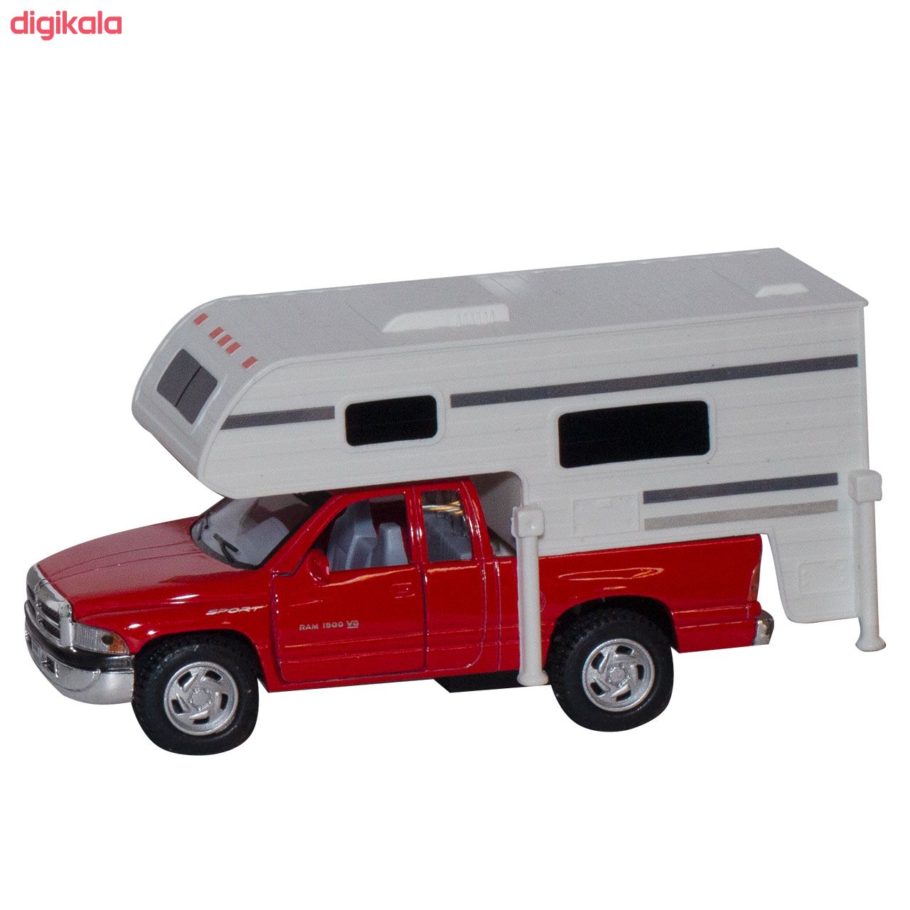 ماشین بازی کینزمارت مدل Dodge Ram Truck Camper