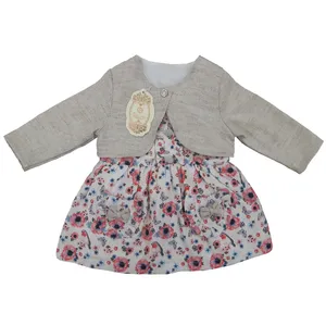 ست کت و سارافون نوزادی نرمی مدل بهار کد 1012