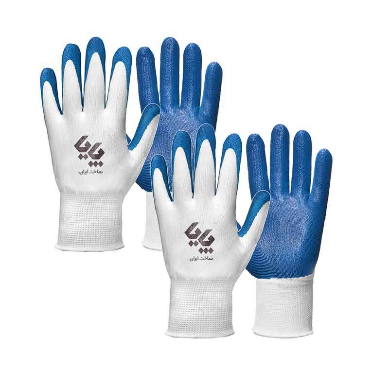 دستکش ایمنی پایا کد 55 بسته 2 عددی