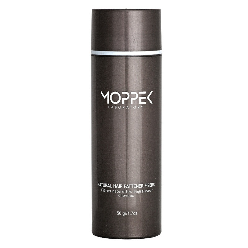 پودر پر پشت کننده مو موپک شماره 50-03 وزن 50 گرم رنگ قهوه ای متوسط مجموعه 2 عددی