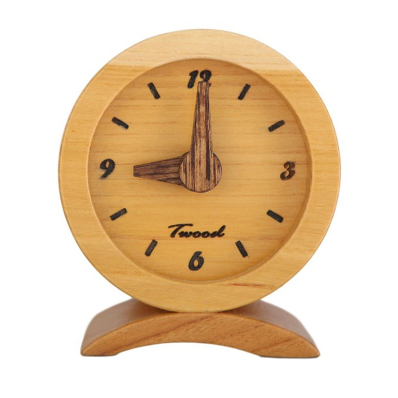 ساعت رومیزی چوبی گالری تی‌ وود سایز کوچک 154003