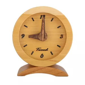 ساعت رومیزی چوبی گالری تی‌ وود سایز کوچک 154003