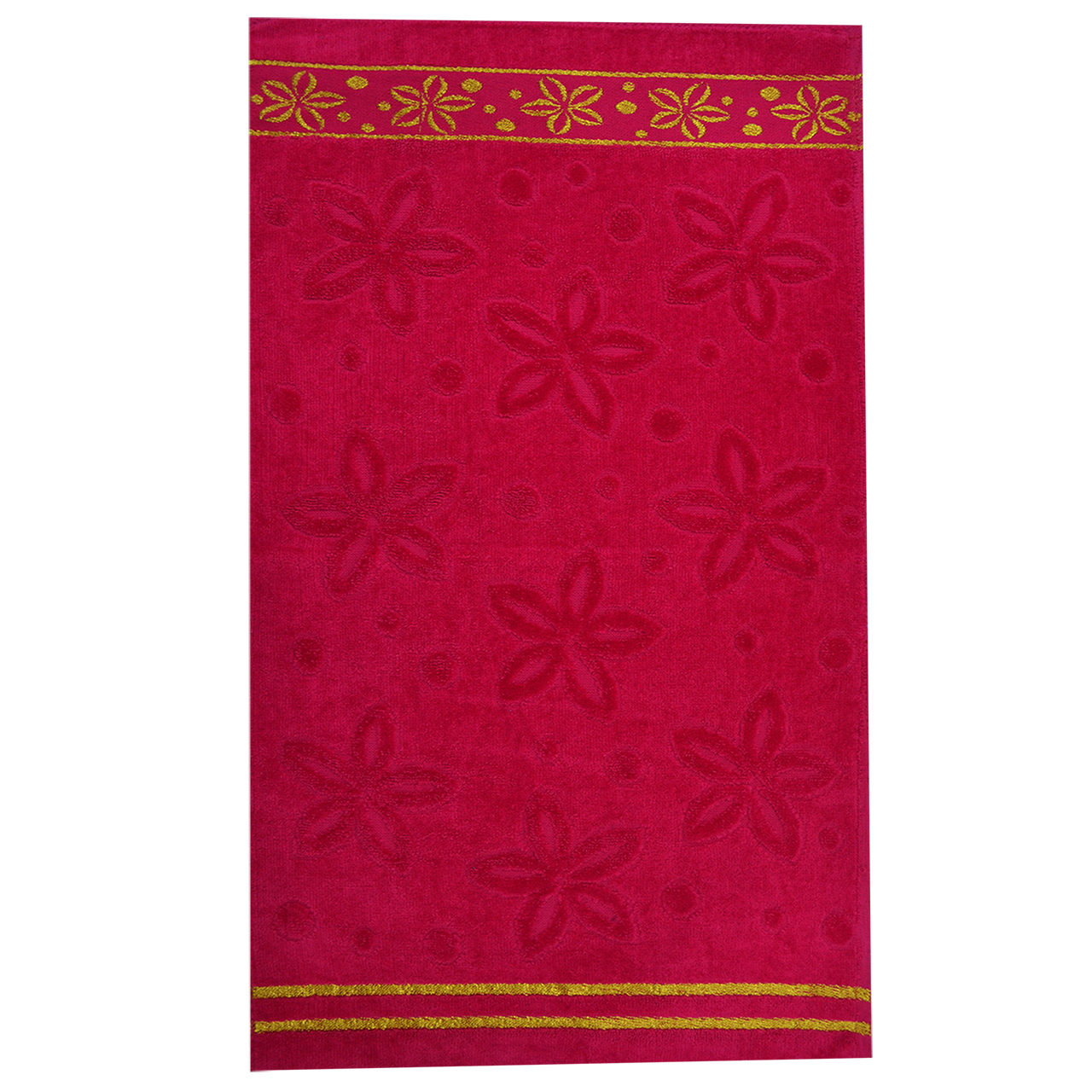 حوله دستی مدل گل ستاره سایز 75*35 سانتی متر