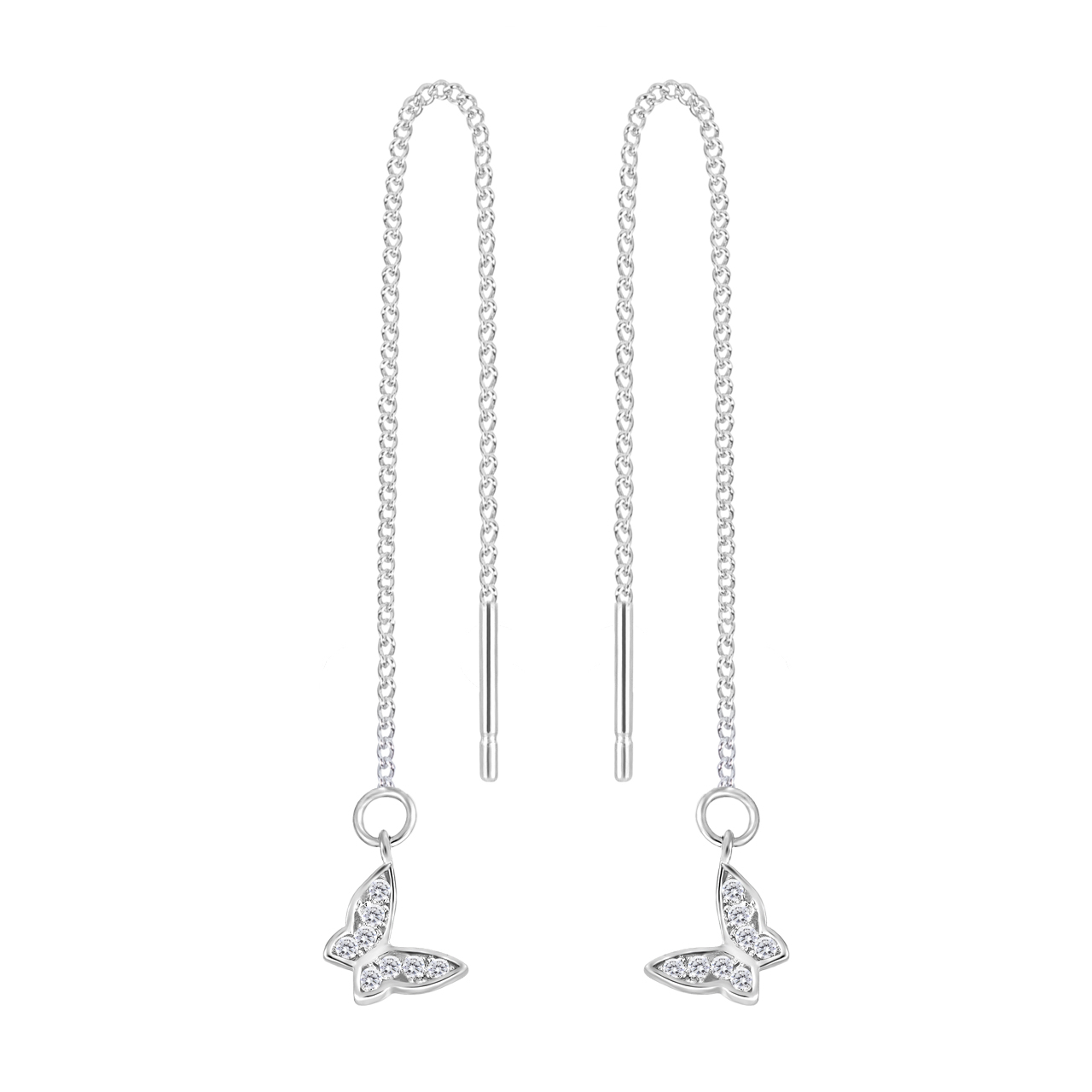 گوشواره نقره زنانه اقلیمه کد EN439