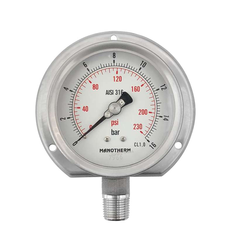 فشارسنج صنعتی مانوترم مدل PG18C-16b