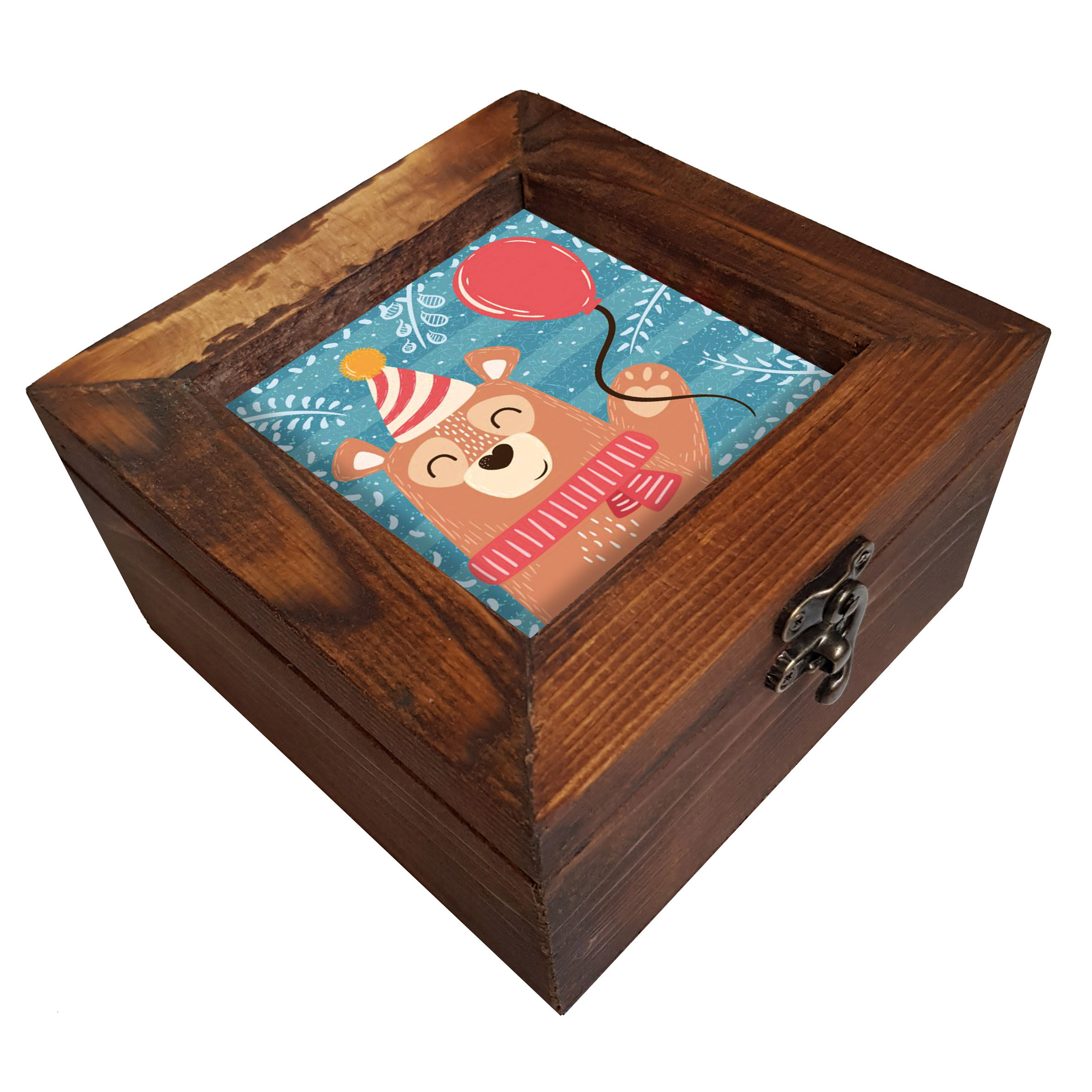  جعبه هدیه چوبی کد A33