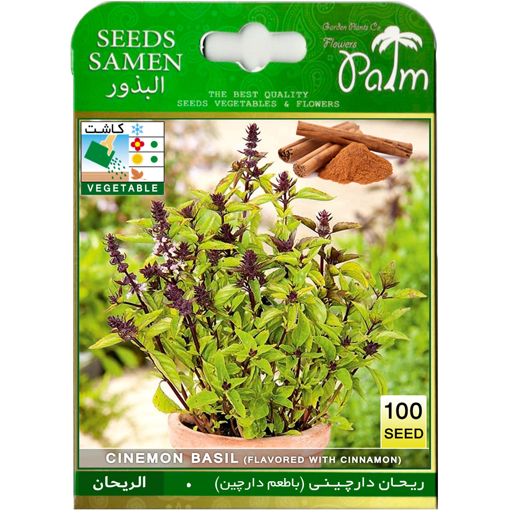 بذر ریحان دارچینی پالم کد 100