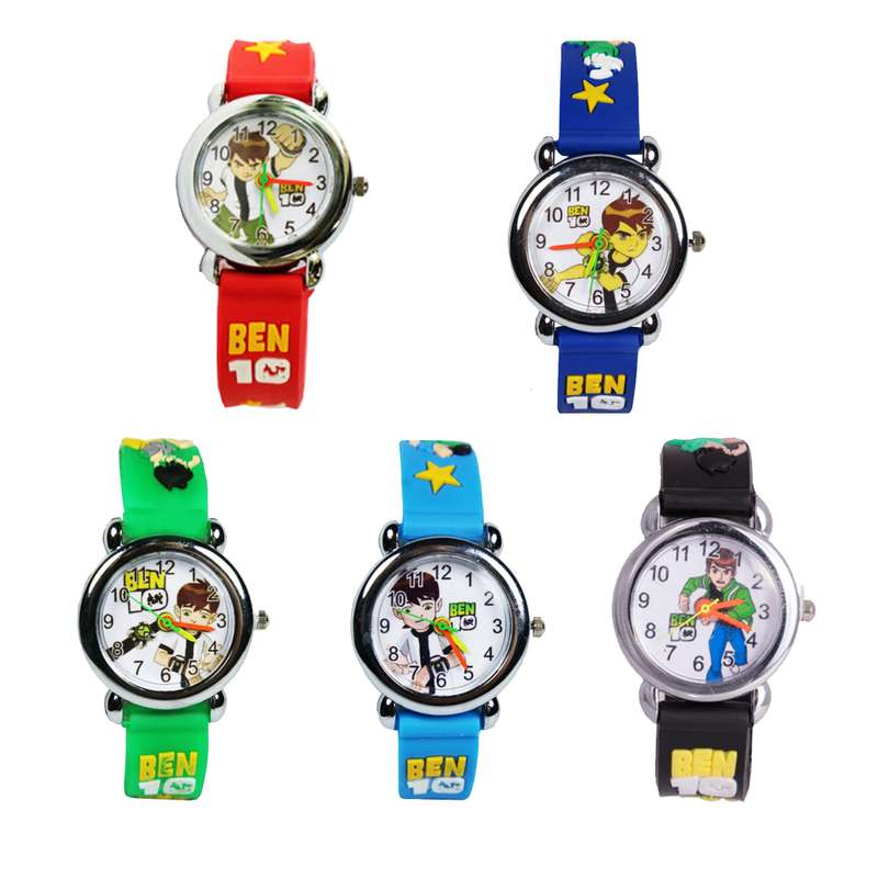 ساعت مچی عقربه ای پسرانه مدل ma18 مجموعه 5 عددی ساعت مچی عقربه ای پسرانه مدل ma18 مجموعه 5 عددی