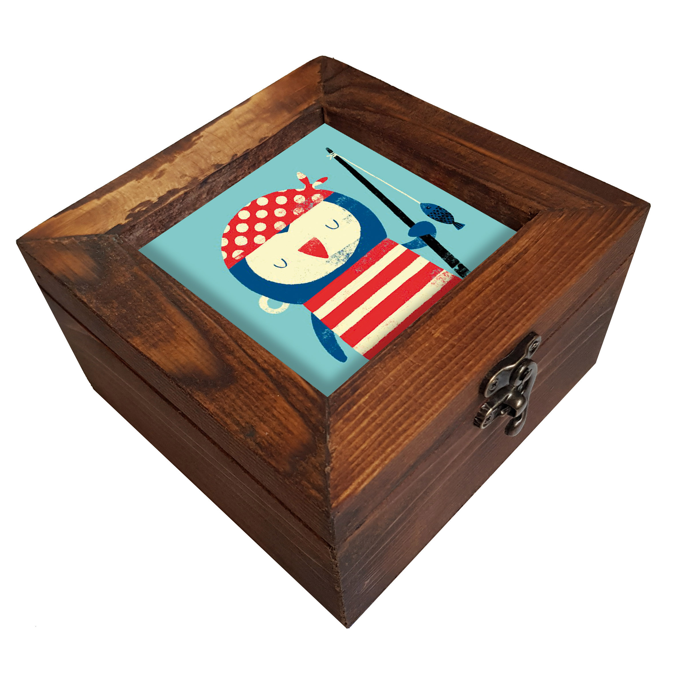  جعبه هدیه چوبی کد A37