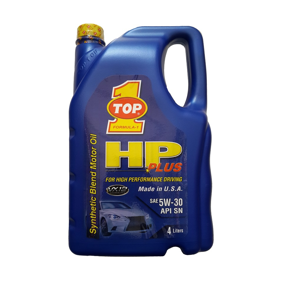 روغن موتور خودرو تاپ وان مدل HP Plus 5W-30 کد4 حجم 4 لیتر 