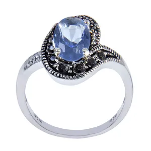   انگشتر نقره زنانه بازرگاني ميلادي  کد AW_093