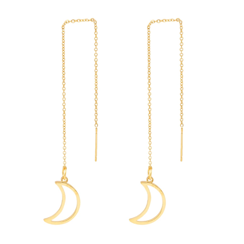 گوشواره زنانه بهارگالری طرح ماه کد 207105