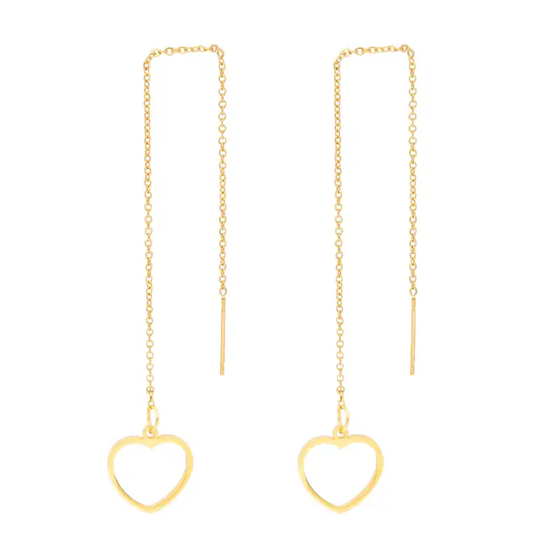 گوشواره زنانه بهارگالری طرح قلب کد 207103