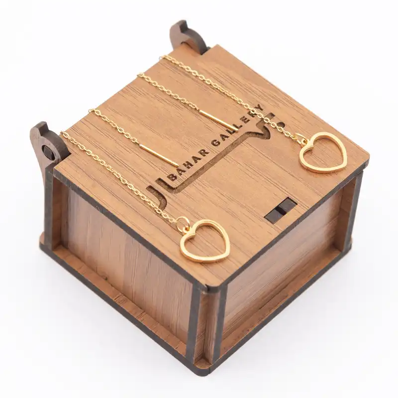 گوشواره زنانه بهارگالری طرح قلب کد 207103