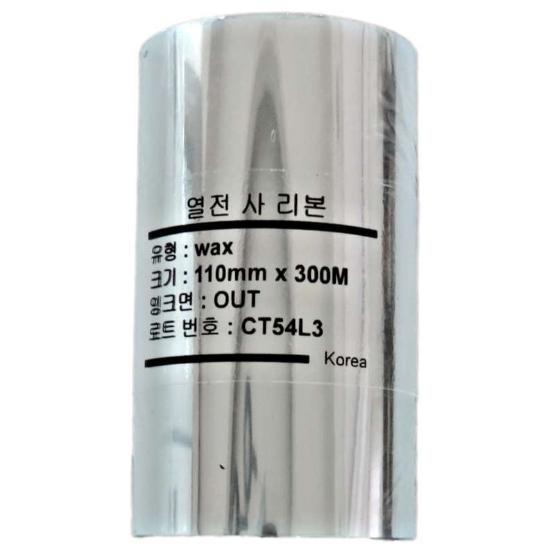 ریبون پرینتر لیبل زن مدل WAX 110mm x 300M ریبون پرینتر لیبل زن مدل WAX 110mm x 300M