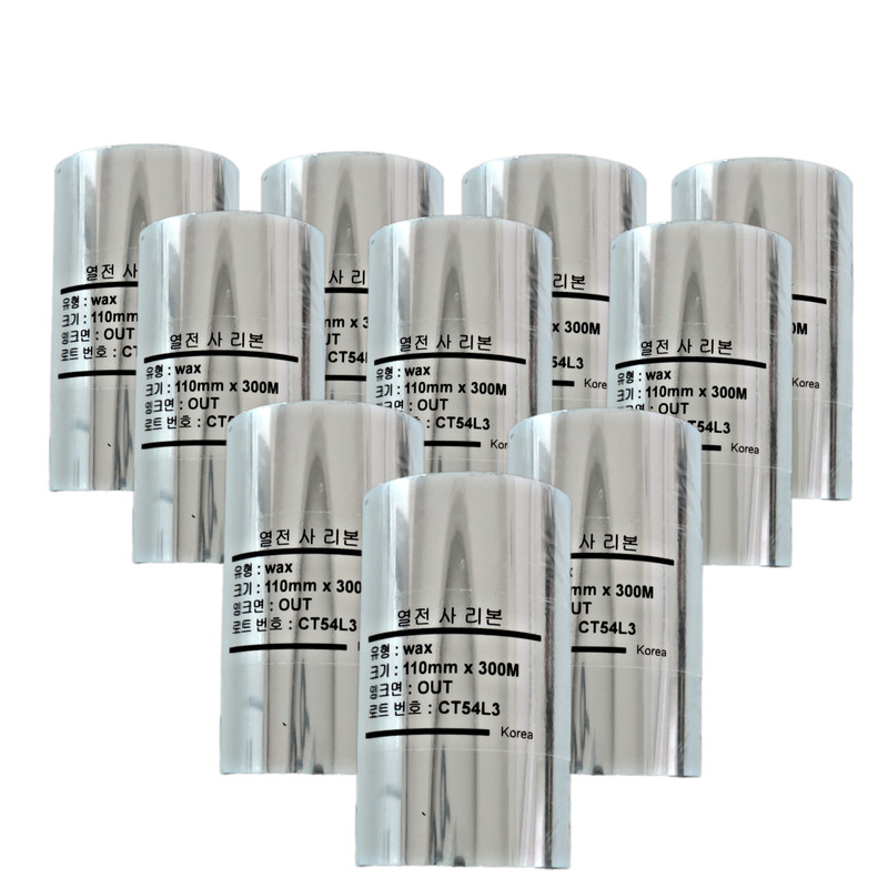 ریبون پرینتر لیبل زن مدل WAX 110mm x 300M