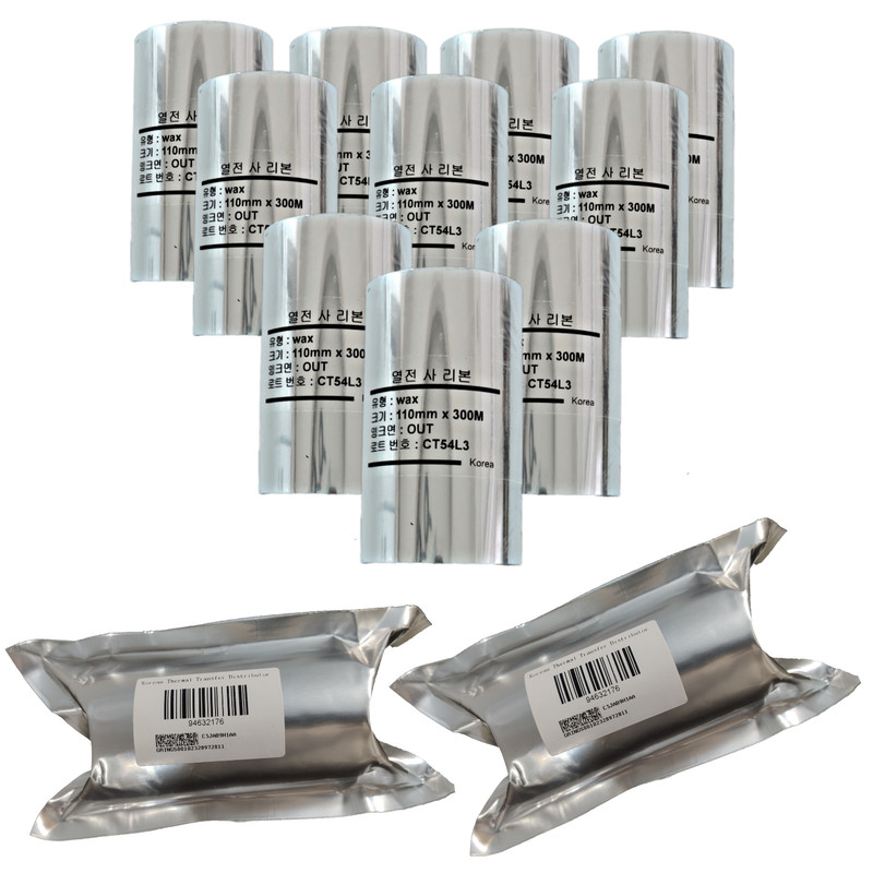 ریبون پرینتر لیبل زن مدل WAX 110mm x 300M