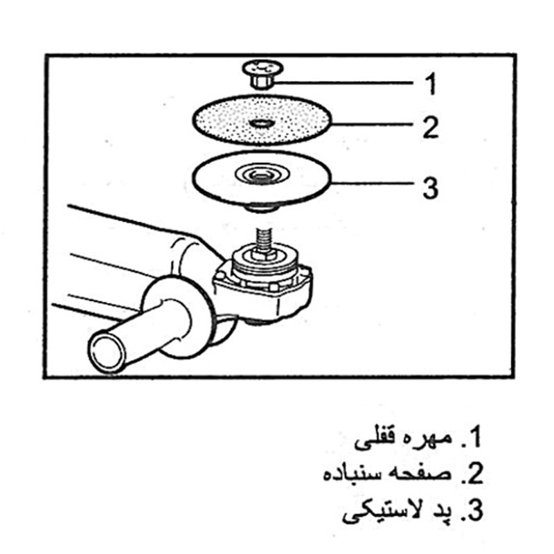 نگه دارنده صفحه سنباده پارسیان مدل M115A12