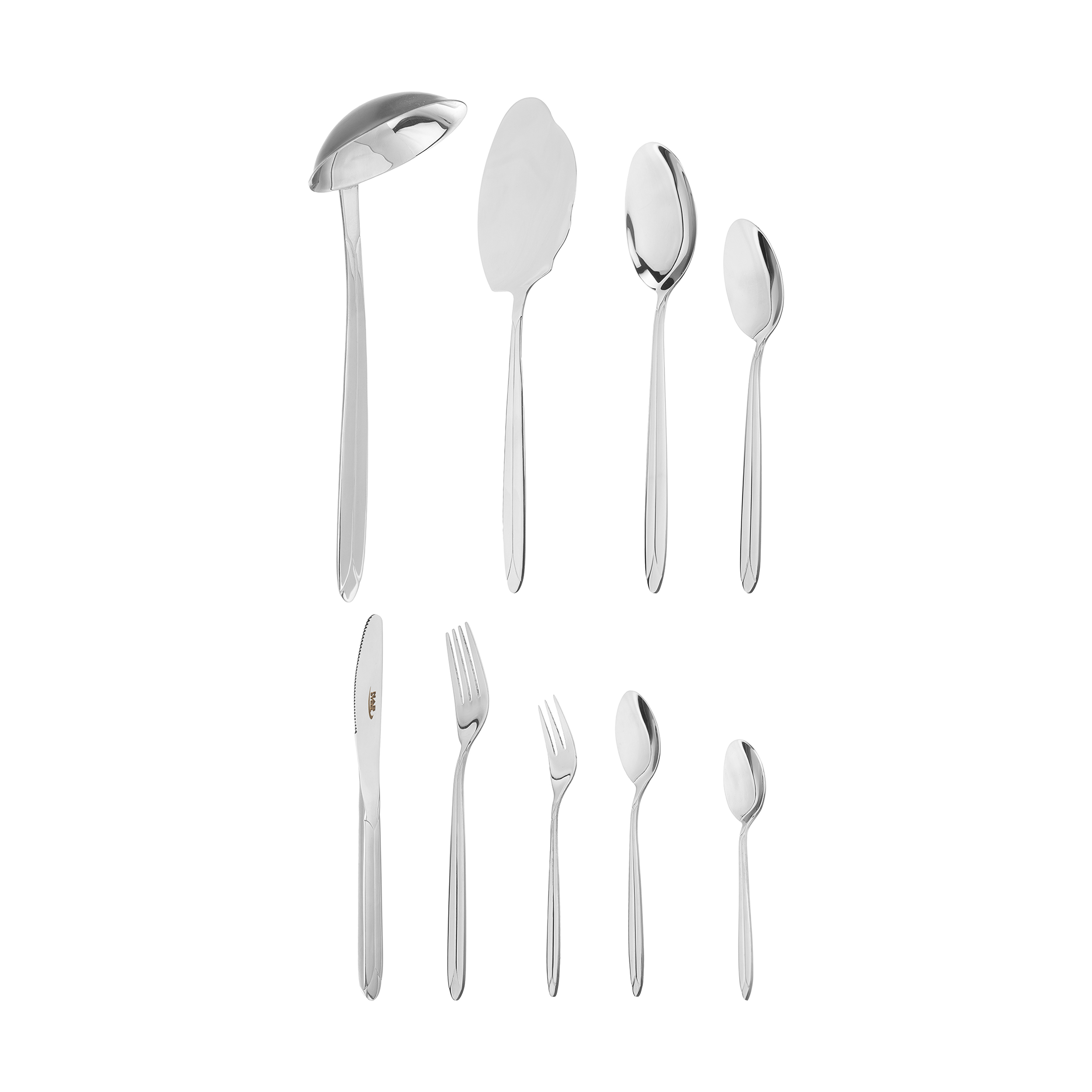 سرویس قاشق و چنگال 39 پارچه ناب استیل مدل A201