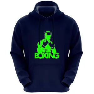 هودی مردانه طرح BOXING کد FS402 رنگ سرمه ای