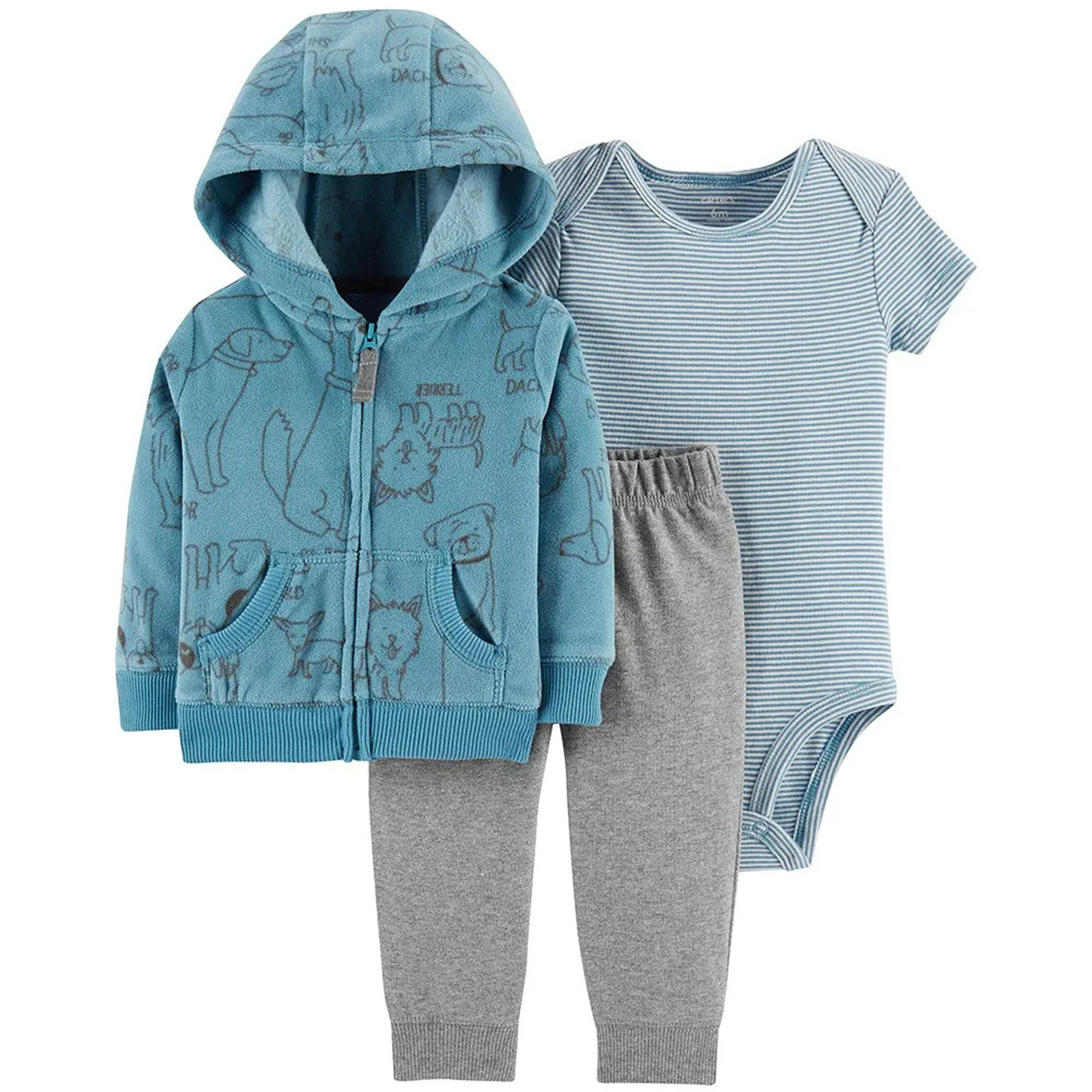 ست 3 تکه لباس نوزادی پسرانه کارترز کد 1214