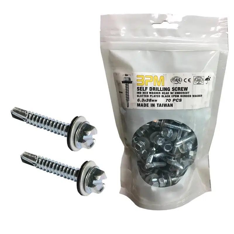 پیچ شیروانی سرمته مدل BPM14-38 بسته 70 عددی