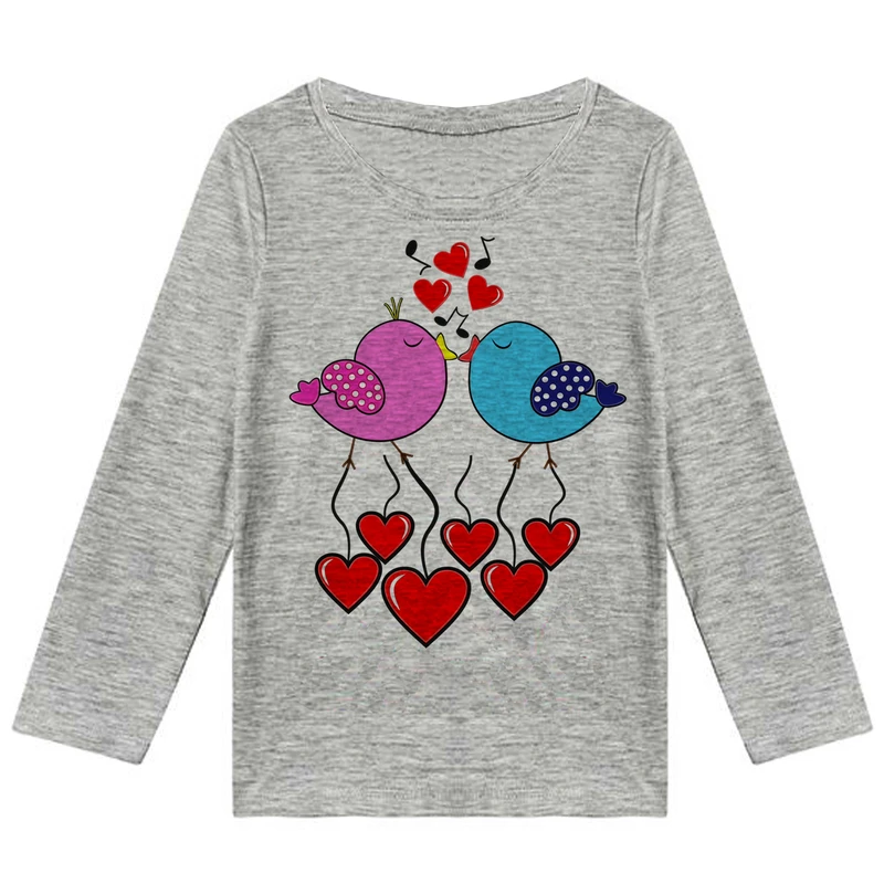 تیشرت آستین بلند دخترانه طرح جوجه کد F82