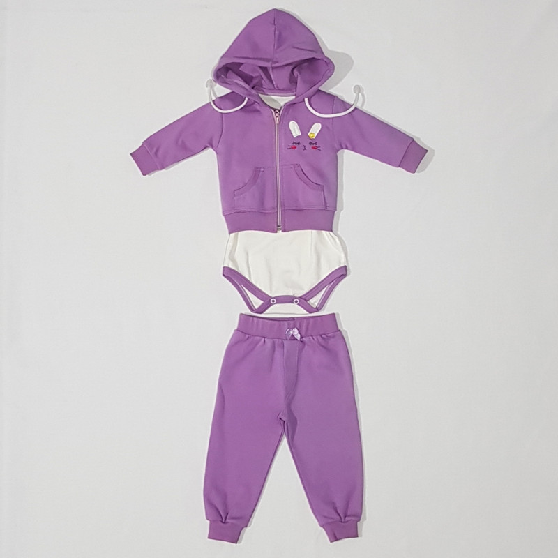 ست 3 تکه لباس نوزادی مدل 1828