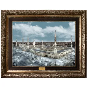 تابلو فرش ماشینی نقش نگار رضوی طرح مدینه کد 1367A