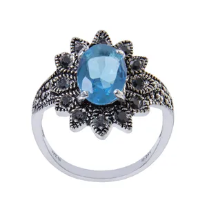  انگشتر نقره زنانه بازرگاني ميلادي  کد AW_097