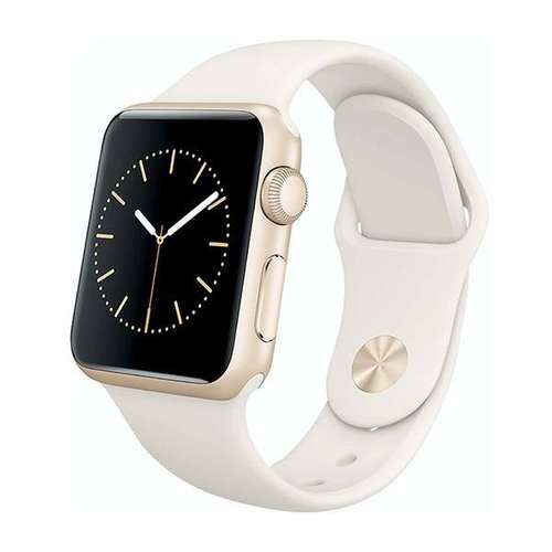 ساعت هوشمند اپل واچ سری 1 مدل 38mm Aluminum Case with Antique White Sport silicone Band 
