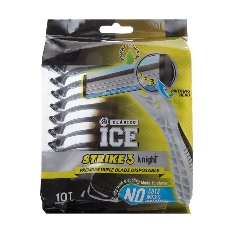 خود تراش آیس مدل Strike 3 Knight بسته 10 عددی خود تراش آیس مدل Strike 3 Knight بسته 10 عددی