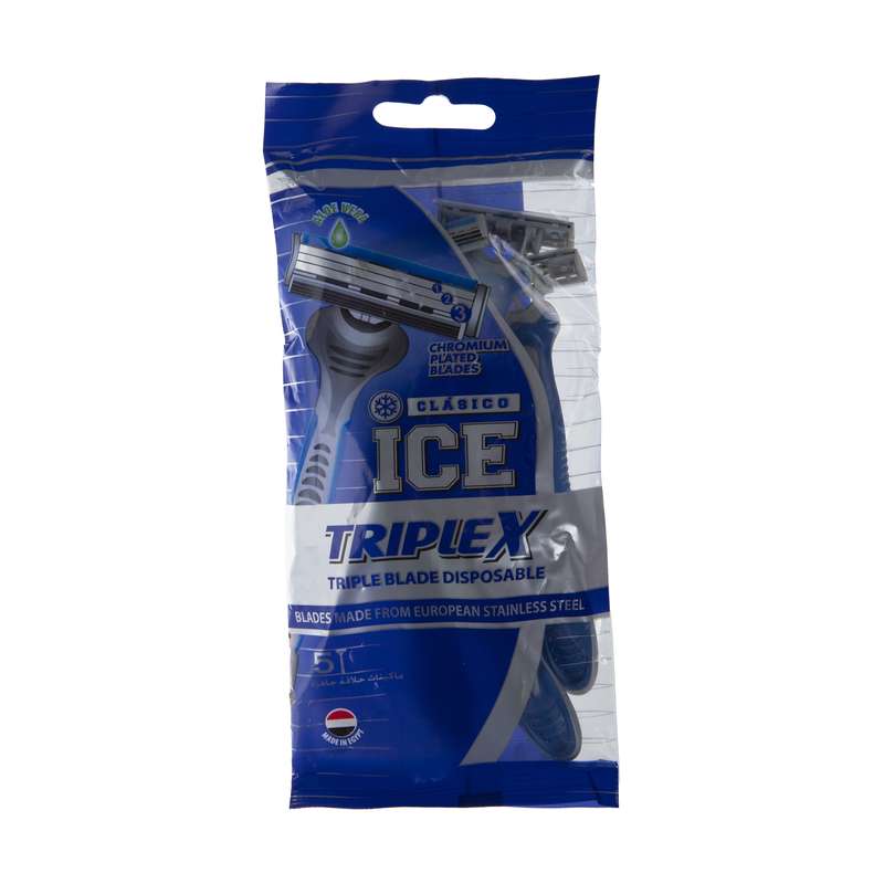 خود تراش آیس مدل Triplex بسته 5 عددی خود تراش آیس مدل Triplex بسته 5 عددی