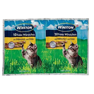 تشویقی گربه وینستون مدل Hähnchen & Ente بسته 10 عددی
