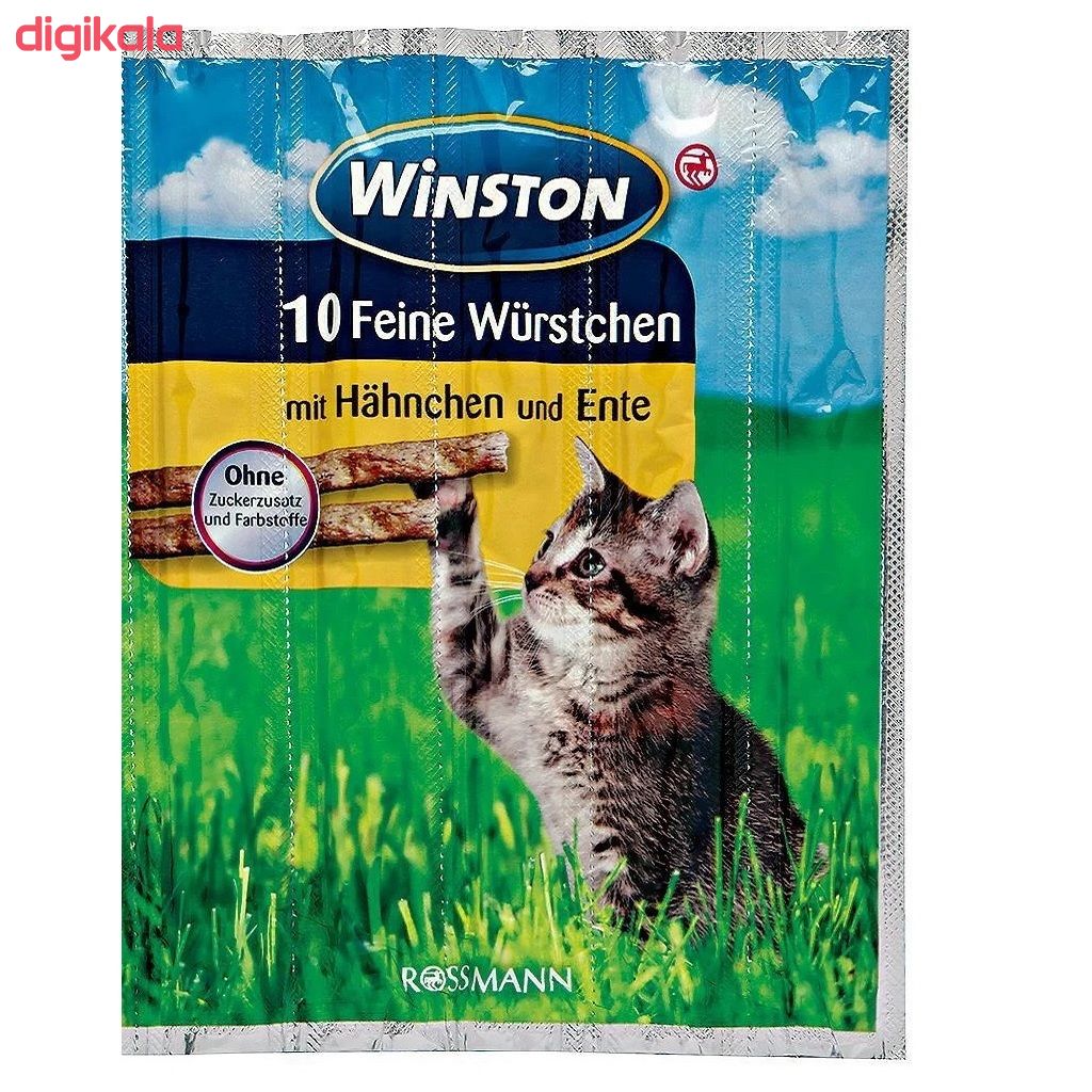 تشویقی گربه وینستون مدل Hähnchen & Ente بسته 10 عددی main 1 1