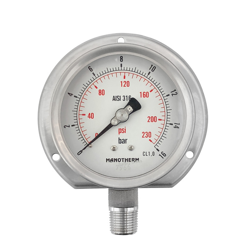 فشارسنج صنعتی مانوترم مدل PG18C-16b